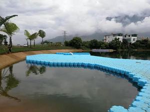 Nouvelle arrivée modulaire brise-lames flottant pont ponton de pêche cubes en acier de haute qualité pile <span class=keywords><strong>guide</strong></span> ponton flota - Product Image 6