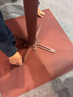Table d'extérieur HPL Lifepursue Sync Color avec base en acier mince