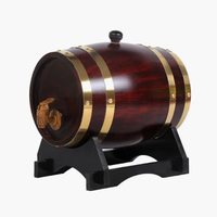 Tonneau à whisky en chêne, Mini tonneau en bois, Table de rangement, esprit, tonneau à whisky Vintage, vin