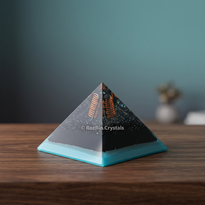 Pirámide de energía de obsidiana negra, pirámide de orgón, cristal curativo, pirámide de piedra semipreciosa, compra pirámides de orgón de obsidiana negra. - Product Image 3