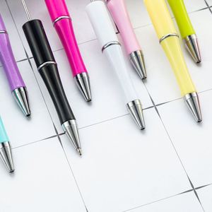 Custom <b>Fluffy</b> Beaded <b>Pens</b> - Cute Plush Pom Pom Black Ink Ballpoint for DIY, Office, School & Promotional Gifts - Product Image 4