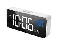 Digitale Tisch uhr projektor ierbare negative LED-Anzeige Smart Clock Studenten projektion kabelloses Laden Hotel Wecker