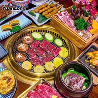 Barbecue au charbon commercial japonais avec évent d'évacuation des fumées en acier inoxydable pour restaurant