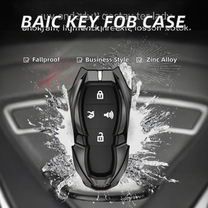 Coque de protection pour clé de voiture en alliage de zinc pour Baic Beijing BJ40 BJ80 BJ30 BJ60 BJ90 BJ20 F40 U7 X7 EU5 U5plus - Product Image 2