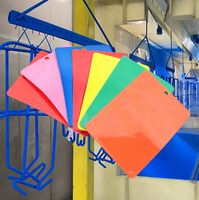 Peinture en poudre polyester semi-brillante, résine époxy pour application par pulvérisation sur peinture automobile métallique