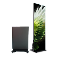 Layar Poster LED Lipat P1.25 Baru Rilis, Dapat Disesuaikan, Full Color, WiFi, Signage Digital Indoor, SDK Bisnis Layanan Mandiri