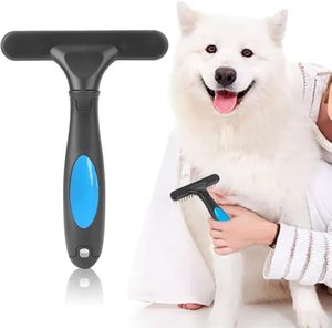 Brosse de toilettage pour poils d'animaux, peigne à poils morts pour chiens, râteau pour sous-panneaux de tapis, brosse de démêlage pour chiens - Product Image 5