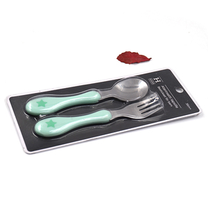 Ensemble de couverts pour enfants avec poignée en ABS, couteau, <span class=keywords><strong>fourchette</strong></span> et cuillère pour repas, vaisselle pour bébés et enfants - Product Image 6