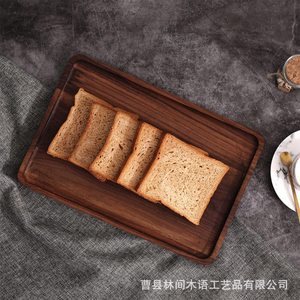 Solid Wood Serving <b>Tray</b> Rectangular Bread Snack Dessert Plate <b>Tea</b> <b>Tray</b> Antique Style Wooden <b>Tray</b> For Hotel Coffee <b>Tea</b> - Product Image 4