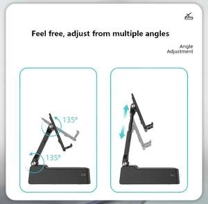 ขาตั้งโทรศัพท์แบบยืดหดได้ 3-in-1 มัลติฟังก์ชั่น สำหรับลำโพง หมุนได้ 360 องศา พร้อมพาวเวอร์แบงค์ สำหรับไลฟ์สด - Product Image 6