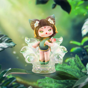 Yu Mo กล่องตุ๊กตานางฟ้าตาบอดอารมณ์ดี12ชิ้น, ชุดของขวัญสะสมตกแต่งโต๊ะ - Product Image 4