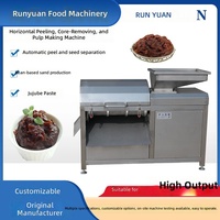 Horizontale Jujube-slagmachine 304 roestvrijstalen fruitpulpermachine Jujubepasta