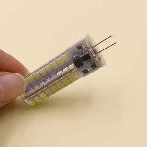 หลอดไฟ LED ซิลิโคนรูปข้าวโพด, AC/DC 12V, G4 2835 72-LED หลอดไฟแบบเสียบ - Product Image 4