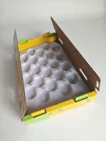 Emballages de luxe en carton ondulé EB-Flute rigide et robuste, personnalisés, recyclables, avec pelliculage mat, pour produits frais, qualité supérieure, prix usine