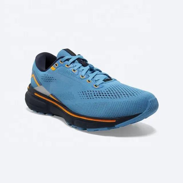 Chaussures de sport de marche de fitness avec logo personnalisé SMD entraîneur de course bleu athlétique pour hommes