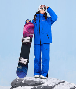 Unisex Wasserdichte 3-Lagen-Skihose mit Teflon-Fleece-Isolierung und Klettverschluss - Product Image 3
