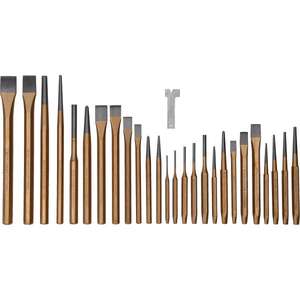 BRILLIANT TOOLS - BT085030 Jeu de ciseaux et de poinçons (28 pièces) -EAN 4042146866740 MARTEAUX ET CISEAUX CISEAUX - Product Image 1