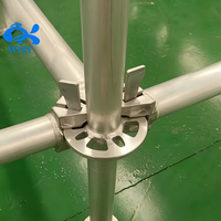 Échafaudage Ringlock en acier galvanisé de fabrication chinoise, vente chaude, avec planches en acier en option