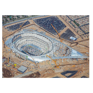 Nodos de marco de espacio a prueba de corrosión Arena de marco de espacio curvo diseñado por <span class=keywords><strong>BIM</strong></span> - Product Image 6