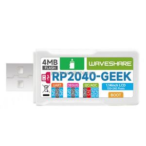 บอร์ดพัฒนา RP2040-GEEK พร้อมจอ LCD สี 65K ขนาด 1.14 นิ้ว รองรับ Pico USB Debugger Downloader - Product Image 6