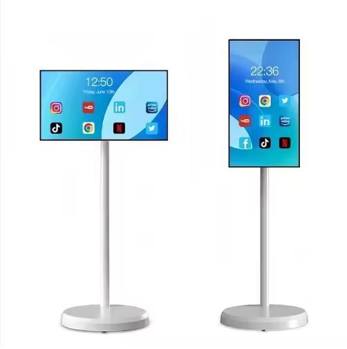 Hot Selling 27 Inch Touch Screen Display Rechargeable Portable Smart TV for Indoor and Outdoor Movable TV