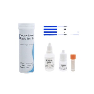 แผ่นทดสอบวานเฉิง เดอออกซีไนวาเลโนล แบบเร็ว ขนาด 45x5 มม. สำหรับตรวจหาสารในถั่วลิสง ข้าวสาลี ข้าวบาร์เลย์ ข้าวฟ่าง งา และชา - Product Image 1