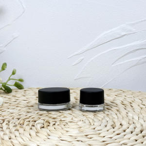 <b>Glass</b> Jar Black <b>Lid</b> with CR Inner <b>Lid</b> Airtight Smell Proof <b>Container</b> - Product Image 2