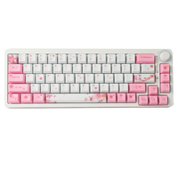 AFLION Capuchons de touches de clavier PBT personnalisés, 104 touches, colorés, arabes, ronds, style dessin animé, OEM XDA