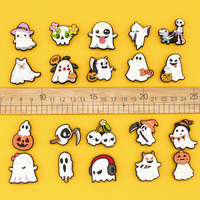 2026 Novedosos y Espeluznantes Adornos 3D de Goma Suave para Zuecos de Halloween, con Diseño de Fantasma y Murciélago, Venta al por Mayor, Decoración con Logotipo Personalizado