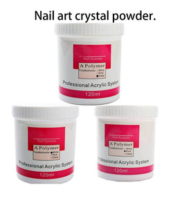 120ml /Jar Nail Art Acryl pulver Weiß/Klar/Rosa Carving Crystal Polymer 3D Tauch nagel Acryl pulver für Nagel verlängerung - Product Image 2