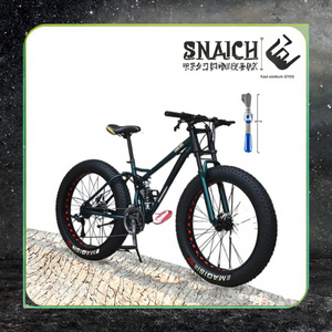 Prix d'usine Vélo hybride à suspension intégrale à 21 vitesses avec gros pneus pour l'équitation dans la neige et les routes de montagne - Product Image 3