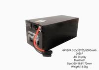 Anderson Plug 64V30Ah LiFePO4 Elektrikli Araç Scooter Bisiklet Enerji Çözümleri için Güç Bataryası Özelleştirilebilir 6 Yıl Garantili