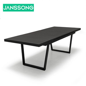 आउटडोर उद्यान सेट waterpoof टिकाऊ का विस्तार वर्ग एल्यूमीनियम आँगन मेज और कुर्सियों <span class=keywords><strong>patio</strong></span> फर्नीचर सेट आउटडोर डाइनिंग सेट - Product Image 4