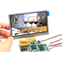 Carte de commande d'affichage TFT LCD personnalisée de 4.3 pouces Module de brochure vidéo à prix d'usine avec taille d'affichage de 7 pouces