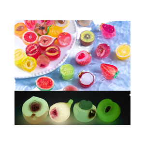 Mezcla lindo brillante fruta cabujones personajes planar resina flatback encanto 3D sandía piña <span class=keywords><strong>mango</strong></span> melón limón lichi - Product Image 1