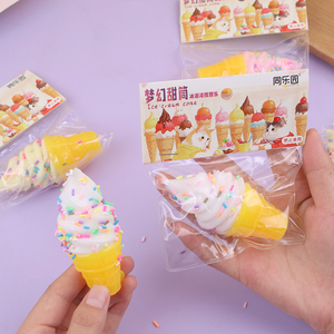 Squeeze Colorful Rainbow Ice Cream <b>Squishies</b> Fidget Toy Stress Relief Fun Restaurant Decor for Girls Boys - Product Image 5
