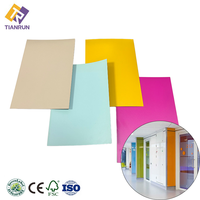 Panneau décoratif en stratifié haute pression (HPL) couleur unie pour revêtement mural intérieur et bureaux