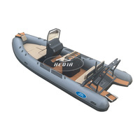 Vente chaude Croatie Location Bateau 19ft Rigide En Aluminium RIB 580 Hypalon PVC Bateaux Gonflables Avec Terrasse