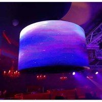 Écran LED flexible créatif TOPLED P2.5, panneau d'affichage LED cylindrique souple