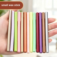 55 Colores, Mini Barras de Cera Redondas de 10x0.7cm, Pequeñas Barras de Cera para Sellar Sobres e Invitaciones, Venta al Por Mayor