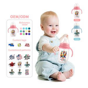 Biberón de Boca Ancha con Diseño de Dibujos Animados, Marca <span class=keywords><strong>Dr</strong></span>. <span class=keywords><strong>Brown</strong></span>, con Asa, Libre de BPA, de 0 a 12 Meses, Anti-Cólicos - Product Image 3