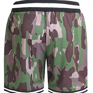 <b>Men's</b> <b>Orange</b> Mesh Basketball <b>Shorts</b> Breathable Drawstring Striped Waistband Athletic Gym <b>Shorts</b> - Product Image 3