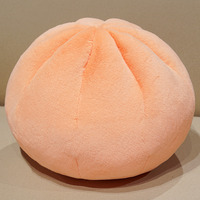 En gros, Porte-clés et Peluches Super Douces Brodées en Forme de Boulette de Légumes Vapeur
