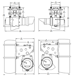 Détecteur de gaz infrarouge à chemin ouvert en acier inoxydable DET-TRONICS FlexSight LS2000 pour la surveillance des fuites d'hydrocarbures et de pétrole/gaz - Product Image 1