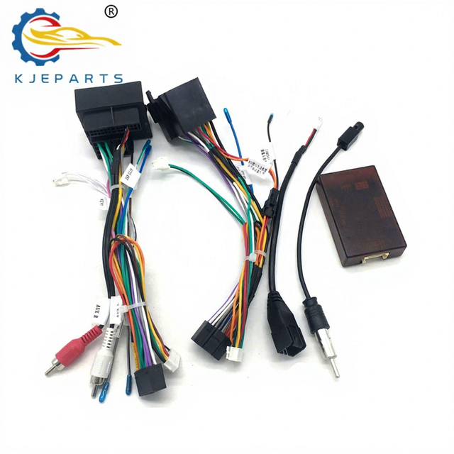 Auto Radio Custom 16Pin Connector Complete Wiring Harness Assembly With Canbus for Opels Car Android Player