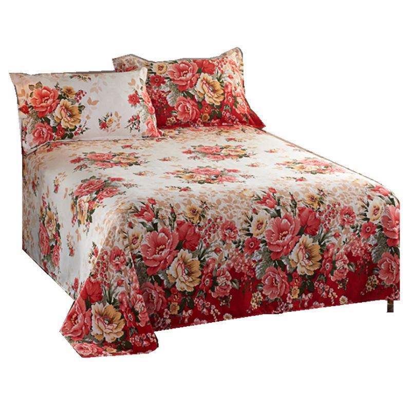 Оптовая продажа Декор 100% хлопок постельное белье на домашний текстиль пункт для простыни на кровать с цветочным узором протектор для кровати, одеяло, покрывало