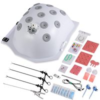 Boîte portable d'entraînement laparoscopique, simulateur de chirurgie laparoscopique avec modules interchangeables pour la pratique des étudiants en médecine