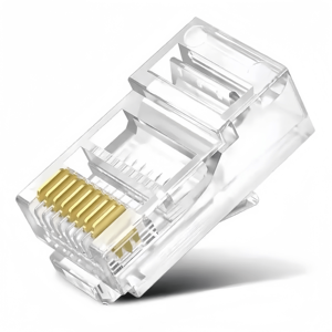 Utp /Ftp Crystal Utp Head Cat5 Cat5E Cat6 Ez <span class=keywords><strong>Connector</strong></span> Rj45 para cámara <span class=keywords><strong>Ip</strong></span> Rj45 8P8C Cat5 - Product Image 1