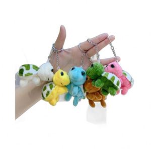 Cute Mini <b>Anime</b> Design Cartoon Turtle <b>Plush</b> Die-Cut Light Keychain Eco-Friendly 3D Shape Stuffed Animal Toy for Earth Day - Product Image 1