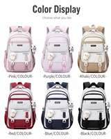 Sac à dos grande capacité pour écoliers du primaire, collège et lycée, sacs d'école mignons pour filles et enfants, cartable quotidien durable et imperméable